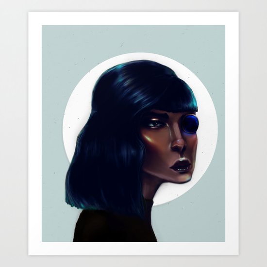 Mod Monocle Art Print
