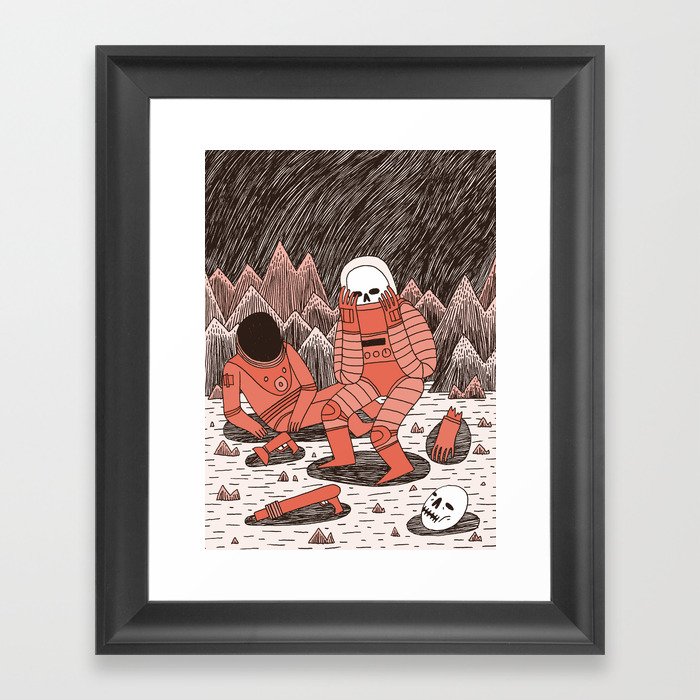 Death in Space Framed Art Print