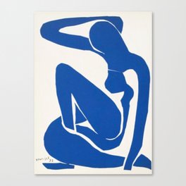 Nu Bleu - Femme Assise No 1. 1952. Henri Matisse Canvas Print