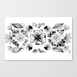 Petals Coloring Sheet Canvas Print