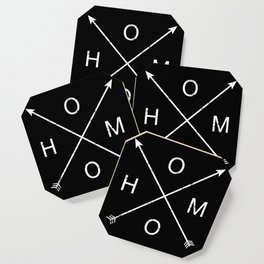 Homo with hipster cross for gay pride month support Coaster