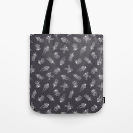 Cosmic Stranger Pattern in Grey Tote Bag