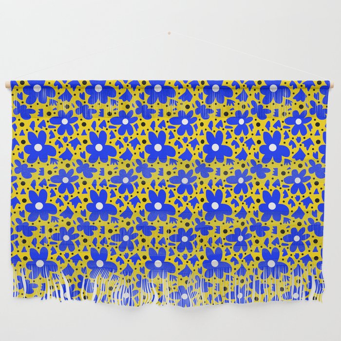Hope in Blue and Yellow Wall Hanging