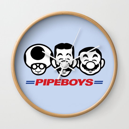 Pipe Boys Wall Clock