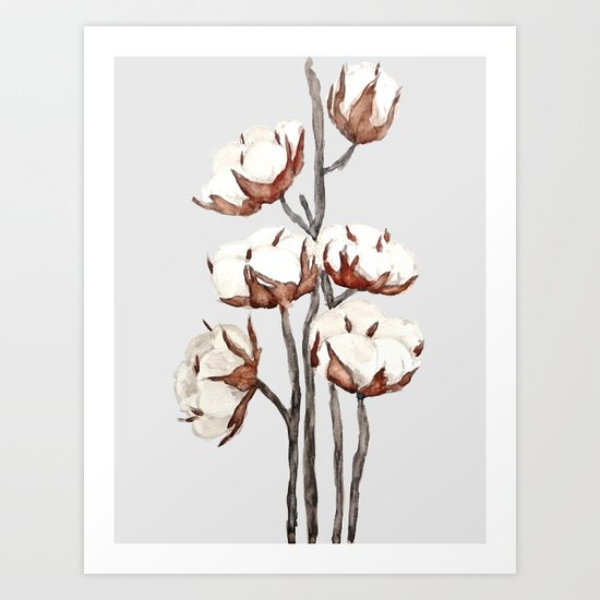 cotton Art Print