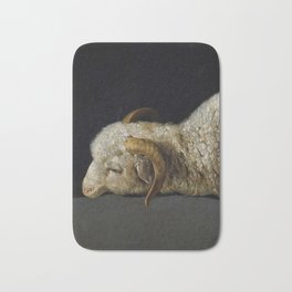 Agnus Dei, The Lamb of God by Francisco de Zurbaran Bath Mat | Servantofgod, Sins, Divinefather, Painting, Sacrifice, Trussed, Wool, Titleforjesus, Sacrificial, Sheep 