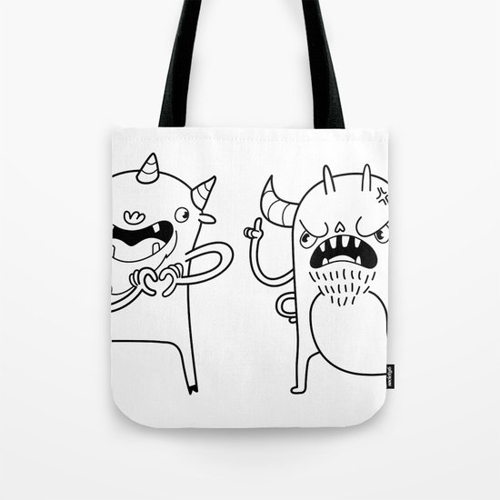 Monster Dialogues Tote Bag