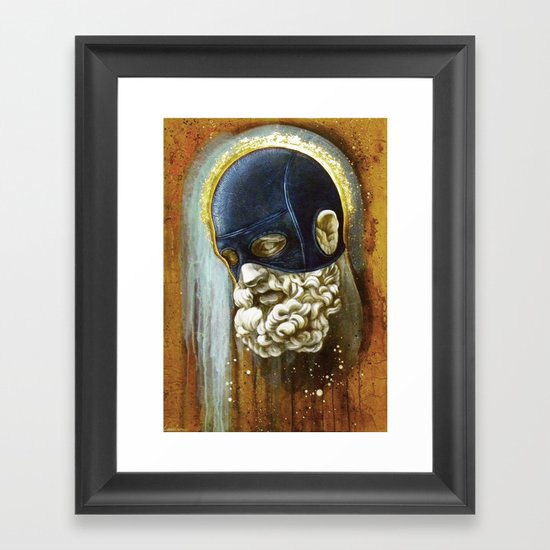 "Masked Hercules" Framed Art Print