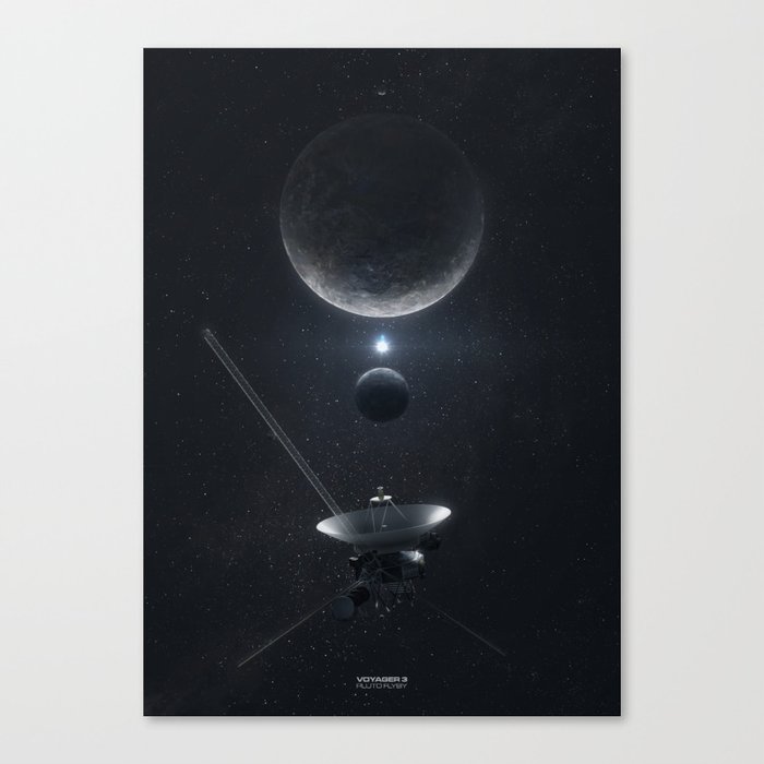 Voyager 3 Pluto Flyby Canvas Print