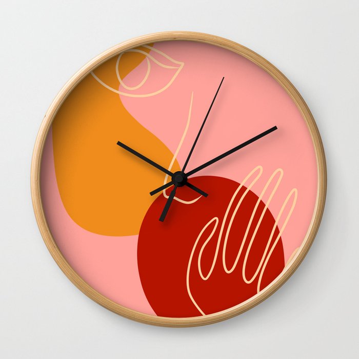 After Fauvism III Wall Clock