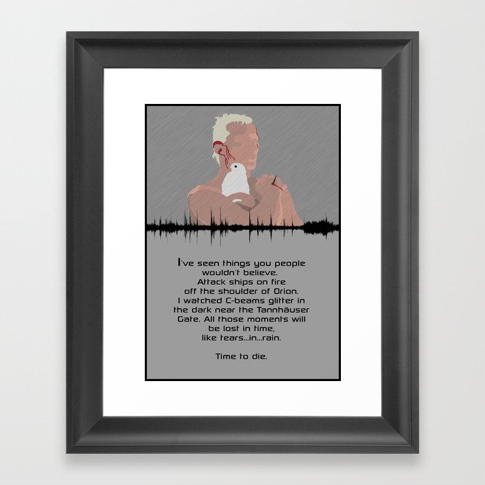 Blade Runner Sound Wave Roy Batty Tears In The Rain Monologue