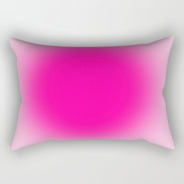 Spiritual Pink Gradient Aura  Zen Rectangular Pillow