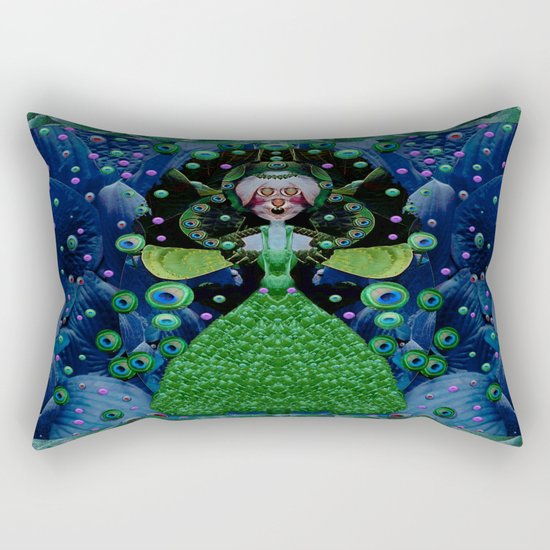 Lady Rabbit Fantasy happy for her new dress Rectangular Pillow