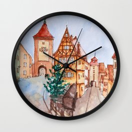 Rothenburg ob der Tauber, Germany Wall Clock