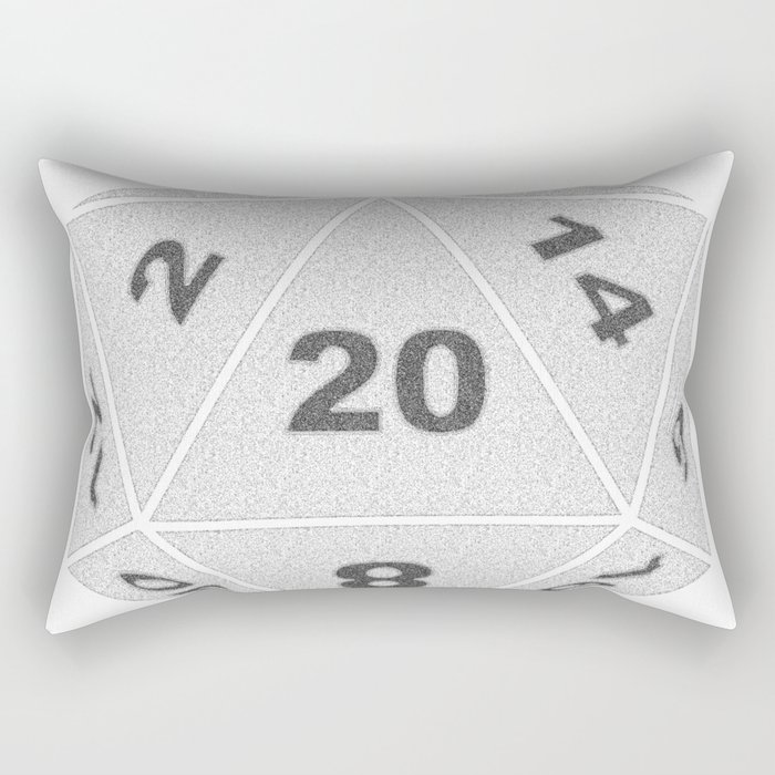 20 Sided Dice Rectangular Pillow