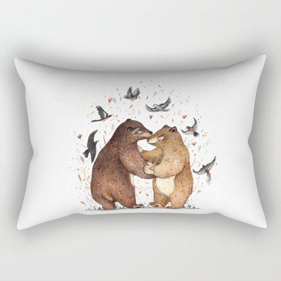 Bear Dance Rectangular Pillow