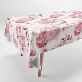 Pink Floral Bouquet Pattern Tablecloth
