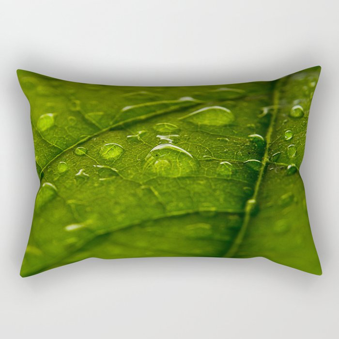 Green Bubbles 2 Rectangular Pillow
