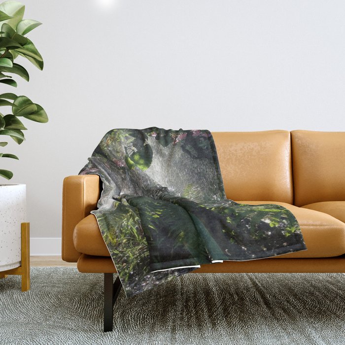 A whisper to the silent earth Throw Blanket