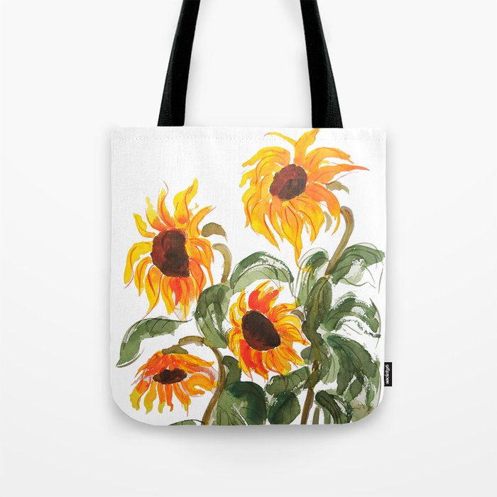sunflower watewrcolor 2018 Tote Bag