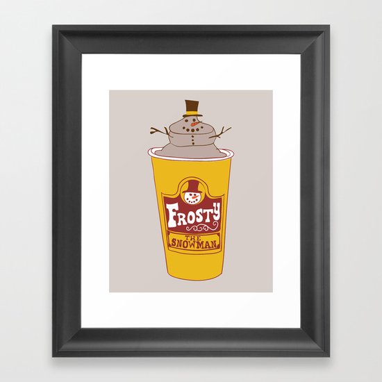 Frosty the Snowman Framed Art Print