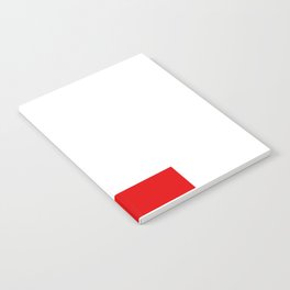 Letter L (Red & White) Notebook