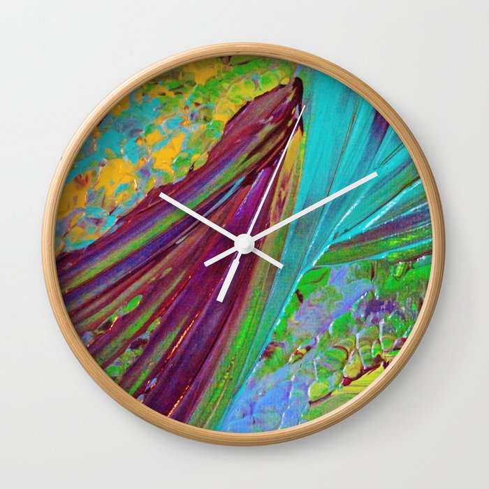 Color Chaos Wild Vibrant Colorful Abstract Acrylic Painting Lime