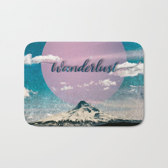 Wanderlust Mountain - Exploregon Bath Mat