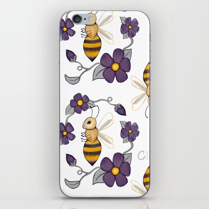 Bee Blossoms iPhone Skin