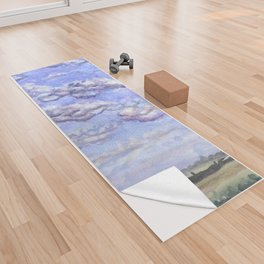Field and Sky Watercolor 2022 Yoga Towel