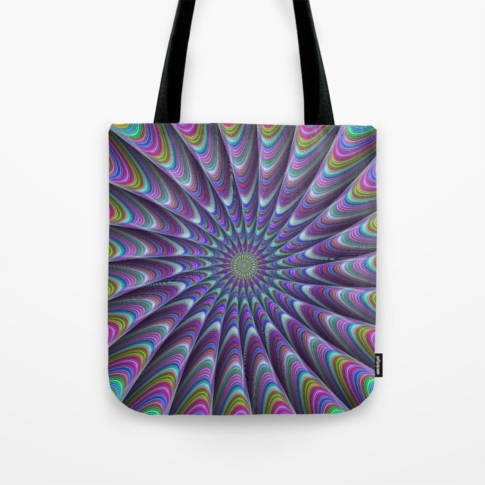 Twisted fractal sun Tote Bag
