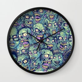 Zombie Repeatable Pattern Wall Clock