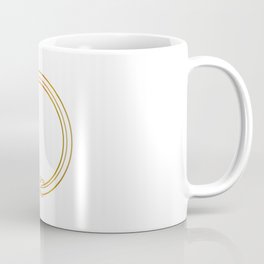 The symbol of Ouroboros snake in gold colors Coffee Mug