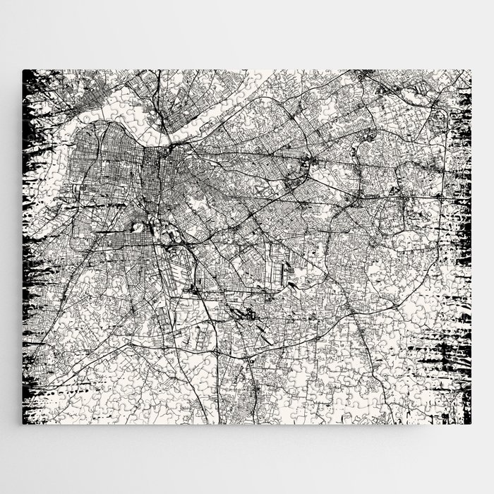 Louisville - Vintage City Map Jigsaw Puzzle