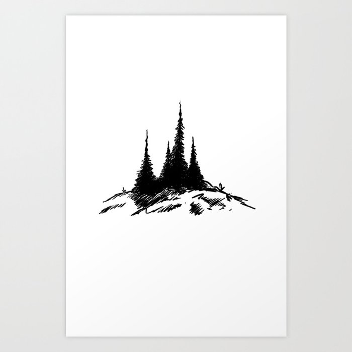 Adirondack Pines Art Print