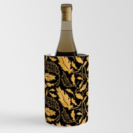Gold And Black Leaves Collection Wine Chiller