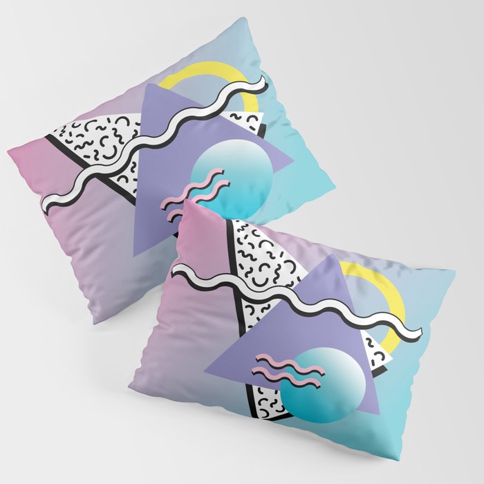 Memphis pattern 77 - 80s / 90s Retro Pillow Sham