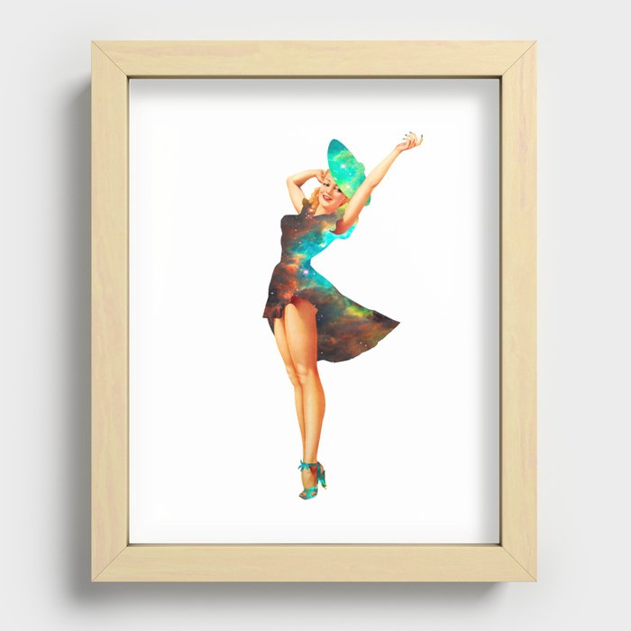 Cosmic Pinup # 2 Recessed Framed Print