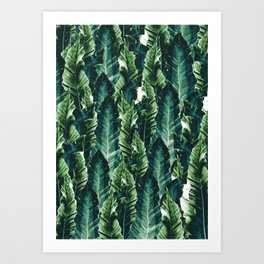 Green Vibes #1 #tropical #foliage #decor #art #society6 Art Print