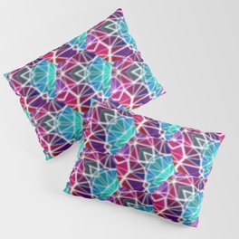purple and blue watercolor pattern Pillow Sham