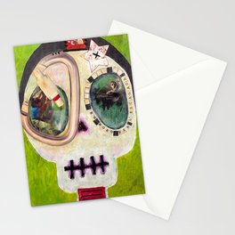 Skull climber Stationery Cards | Skull, Mixedmedia, Skulls, Trejoart, Collage, Trejo 