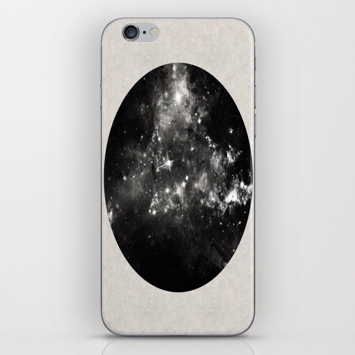 God's Window - Black And White Space Painting iPhone Skin