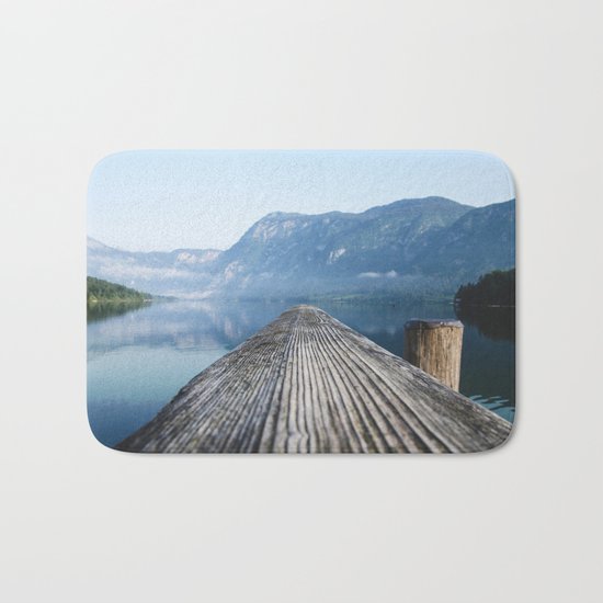Dock # mountains #nature Bath Mat
