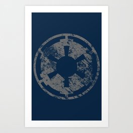Galactic Empire (Grey) Art Print
