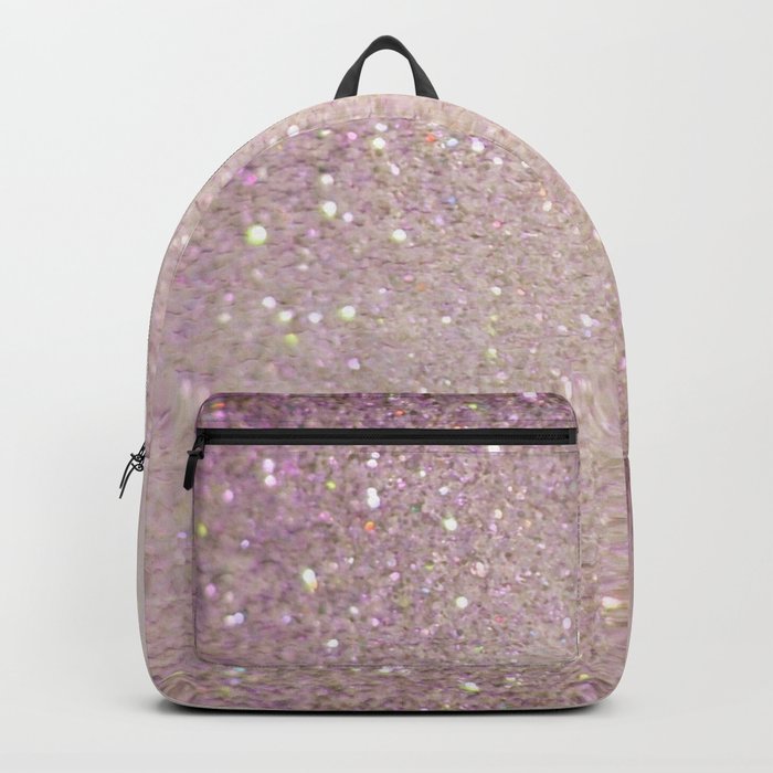 Rose Iridescent Glitter Backpack