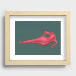 Solitude in red Recessed Framed Print