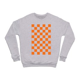 Checker Texture (Orange & White) Crewneck Sweatshirt
