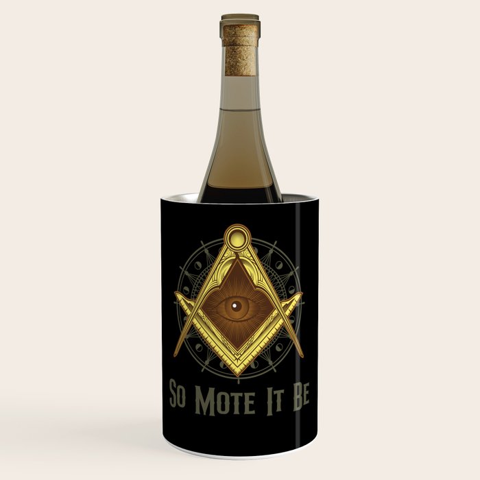 Freemasonry Freemason conspiracy Theory Gift Idea Wine Chiller by