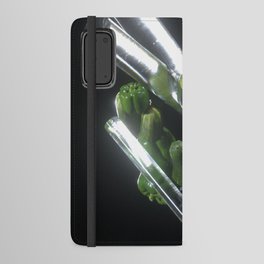 Consume your Daily Vegetables! Part. Green , Black  Android Wallet Case