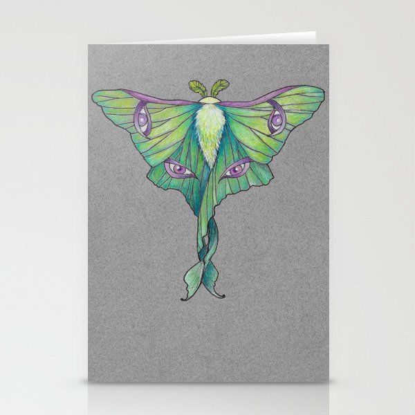 Luna Moth Stationery Cards